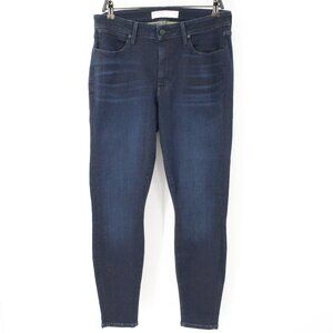 AYR Jeans Womens 16 Jac’s onelove Blue Dark Wash Skinny Mid Rise Stretch Denim